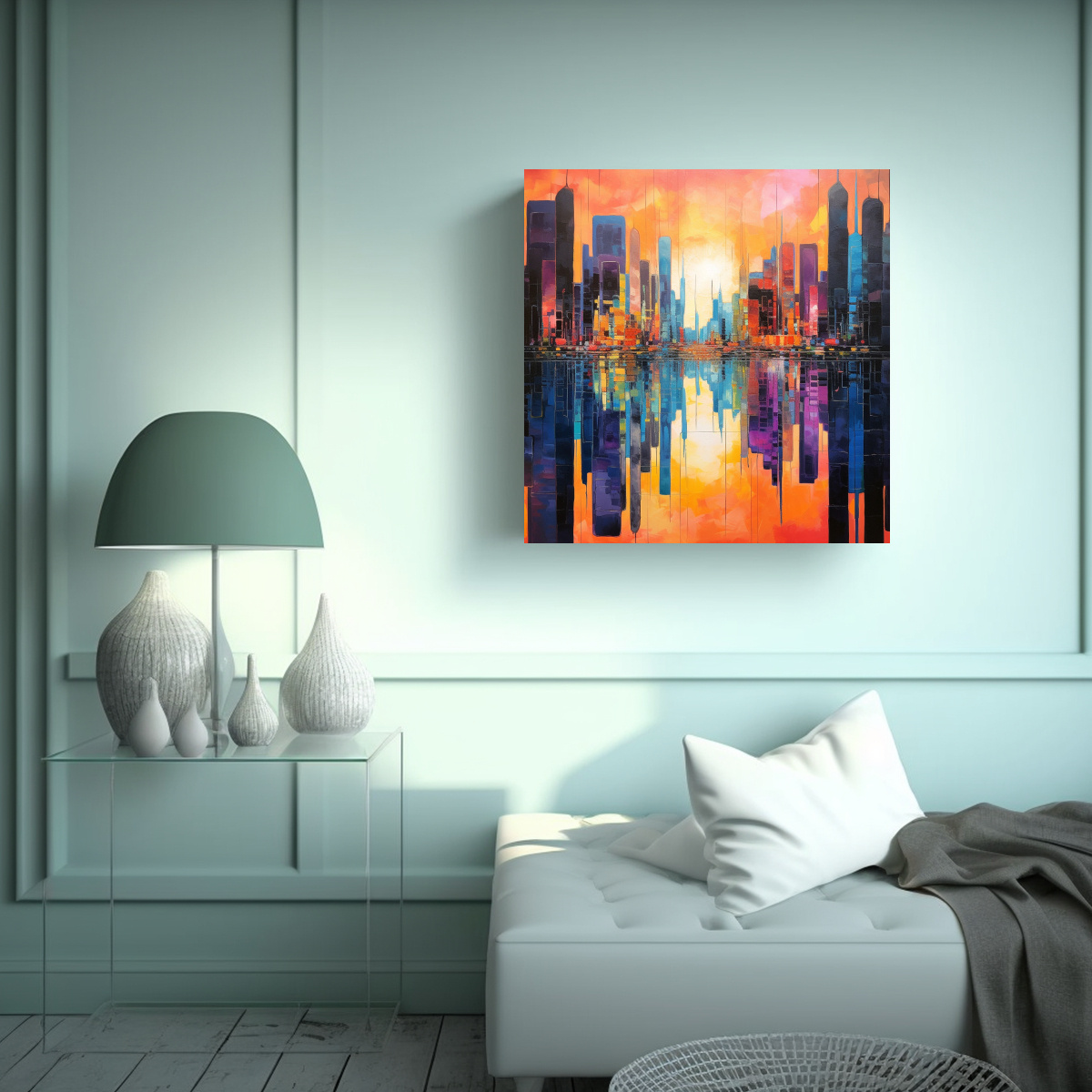 pintura-abstracta-en-lienzo-de-tela-con-vibrantes-colores-en-l-neas-paralelas-1