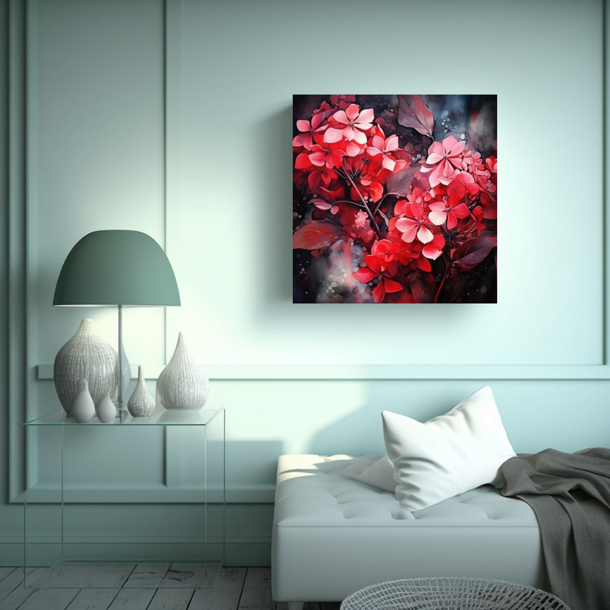 pintura-abstracta-en-rojo-y-negro-de-flores-de-hortensias-para-decoraci-n-del-sal-n-1