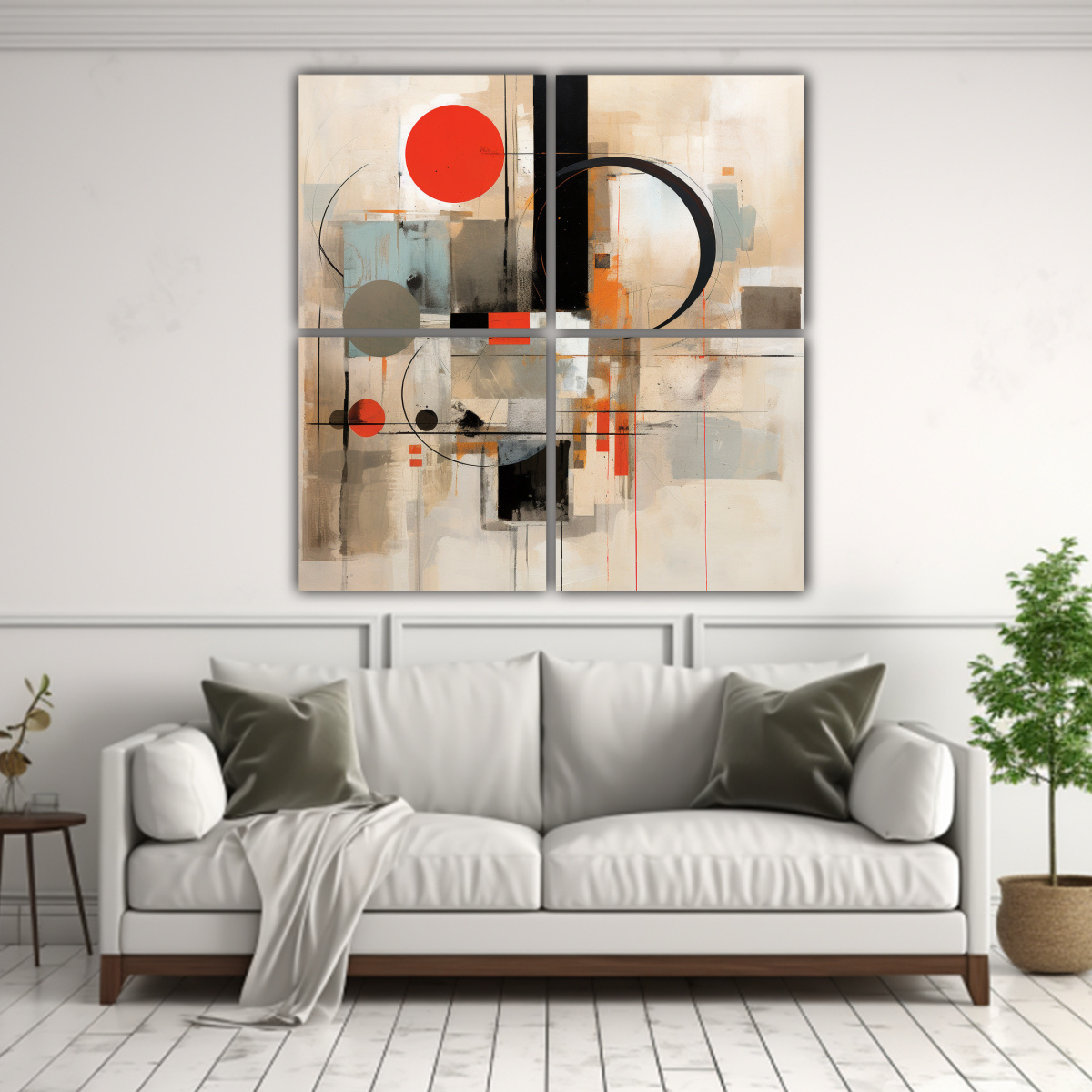 pintura-abstracta-grande-con-c-rculos-negros-y-rojos-1