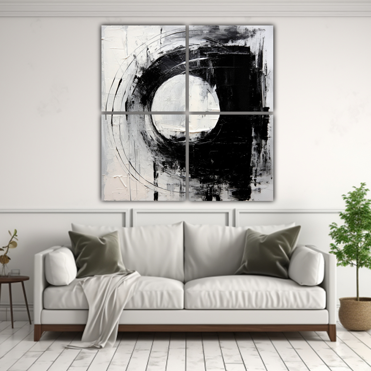 pintura-abstracta-minimalista-en-blanco-y-negro-de-4-telas-en-bastidor-obra-de-arte-fotogr-fica-cultural-por-lau-1