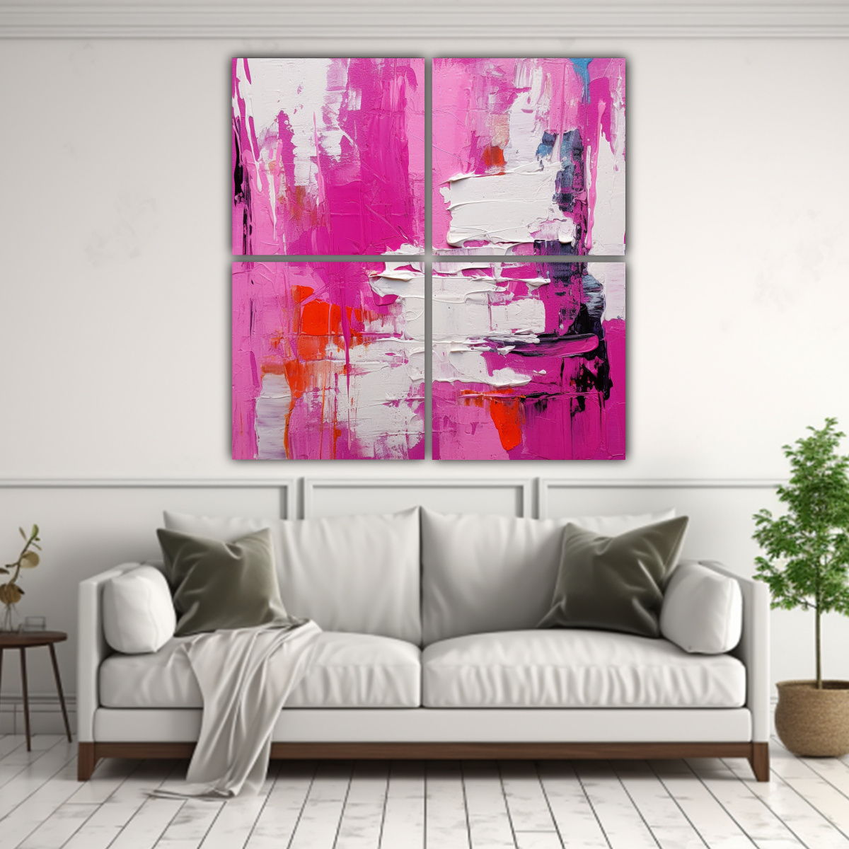 pintura-abstracta-rosa-intenso-en-bastidor-4-telas-en-detalle-mix-1