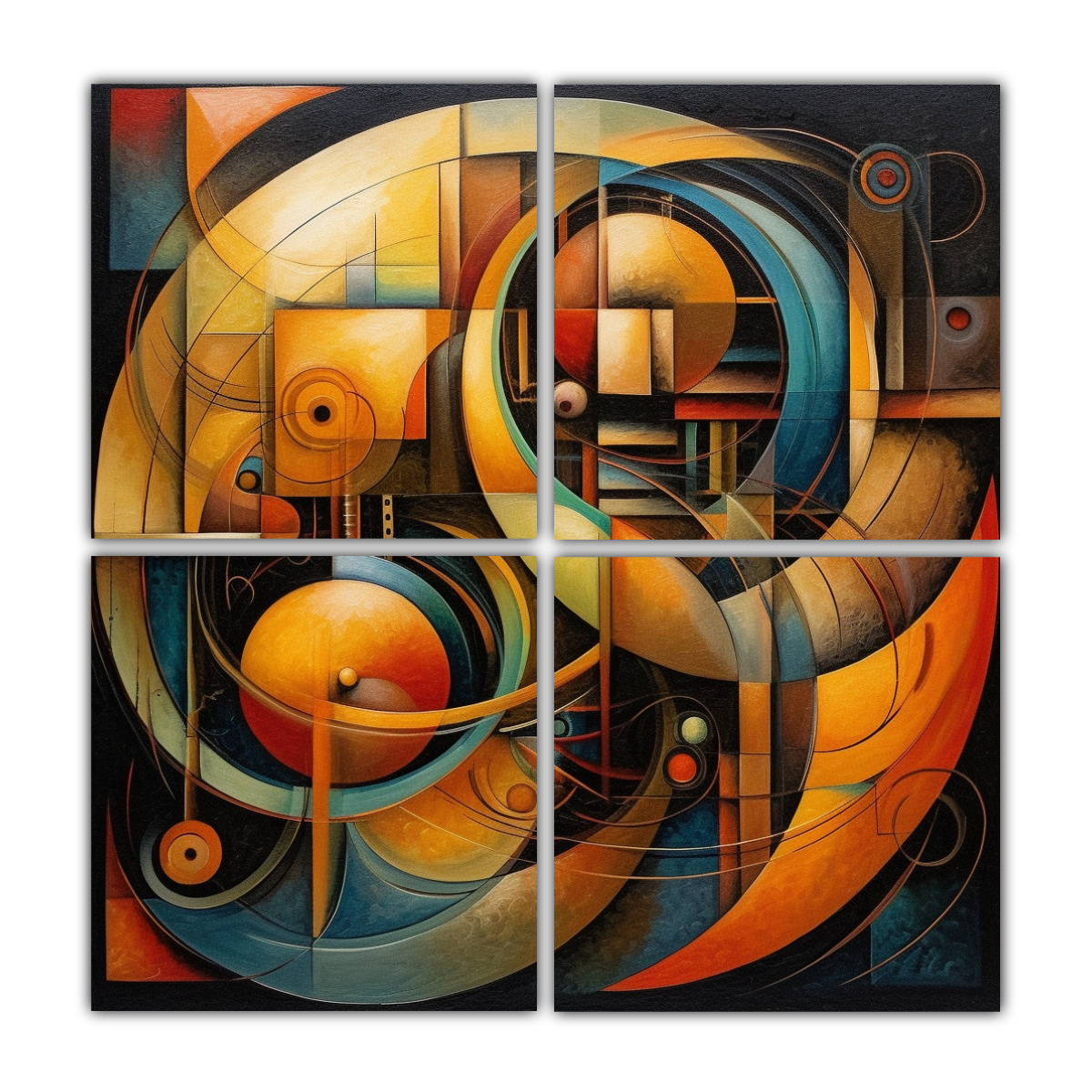 pintura-abstracta-serpiente-renacentista-arte-de-pared-creativo-vida-4-cuadros-decorativos