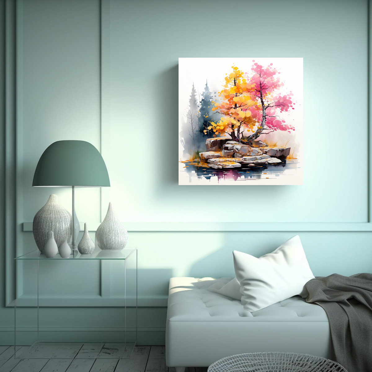 pintura-abstracta-tela-tema-exclusivo-rbol-bons-i-de-abedul-en-colores-oro-y-rosa-1