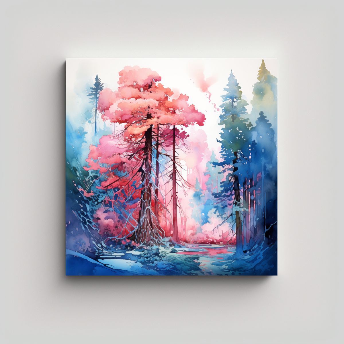 pintura-abstracta-tonos-sensibilidad-art-stica-a-redwood-tree-en-colores-rosa-y-azul-para-decoraci-n-de-arte-fino