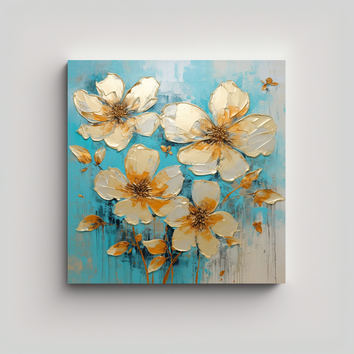 pintura-de-flores-en-lienzo-para-decoraci-n-del-comedor-arte-creativa-comedor-en-turquesa-y-oro