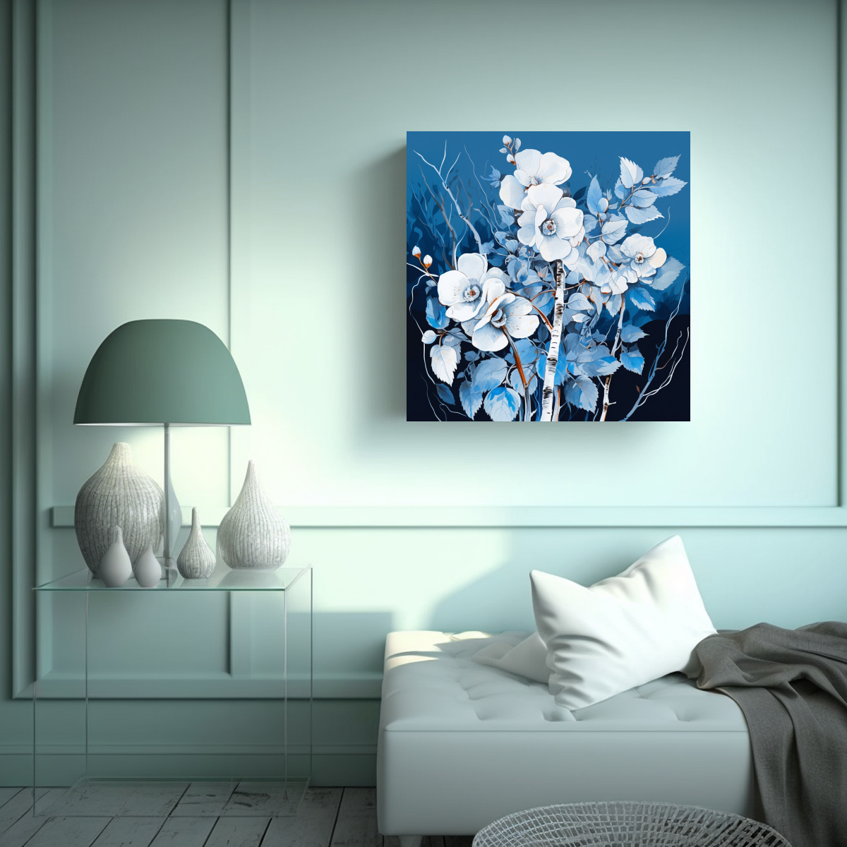 pintura-de-pared-de-abedul-blanco-y-azul-con-atm-sfera-neonoir-1