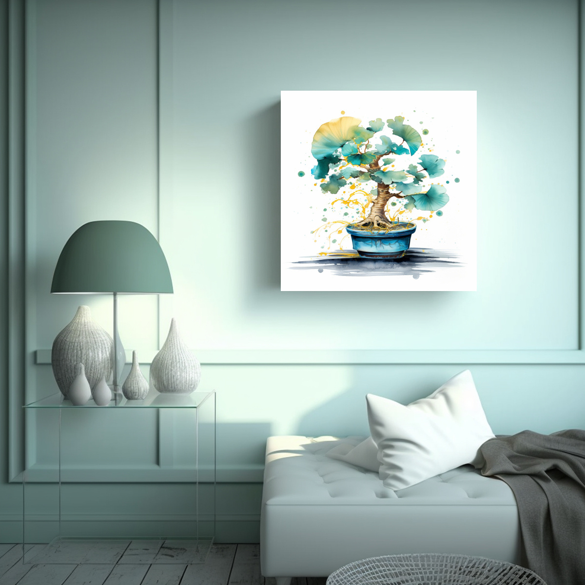 pintura-de-pared-estilo-galer-a-ginkgo-biloba-bons-i-turquesa-y-dorado-abs-1