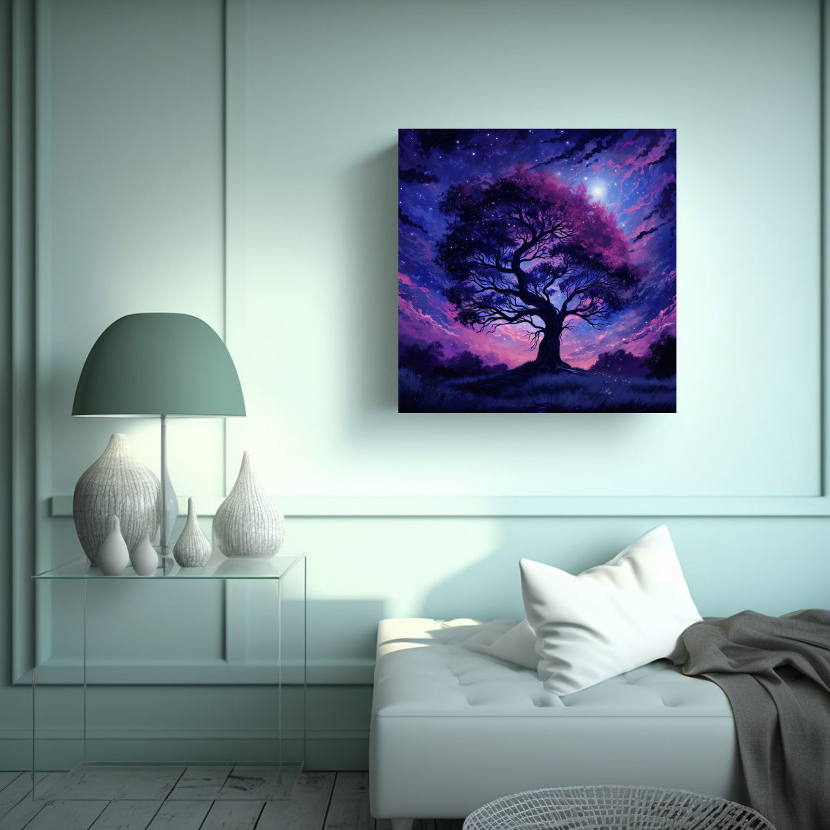 pintura-de-pared-hermosa-para-cocina-cielo-azul-ndigo-oscuro-se-encuentra-con-un-cosmos-p-rpura-1