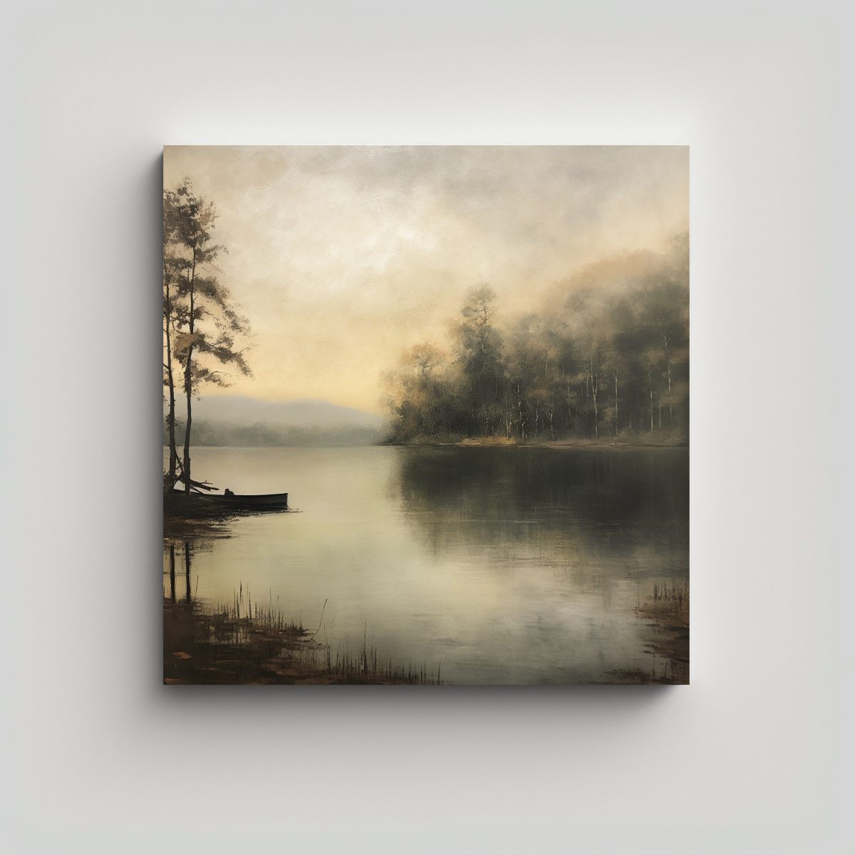 pintura-de-pared-modernidad-en-estilo-antiguo-lake-sin-marco