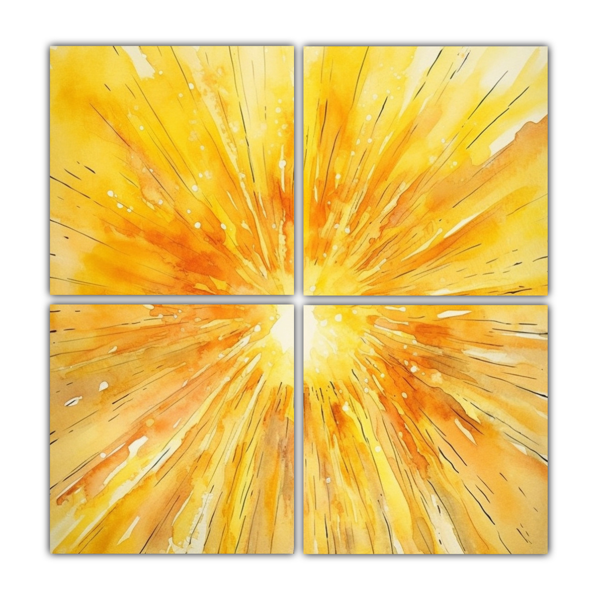 pintura-decorativa-abstracta-amarilla-estilo-acuarela