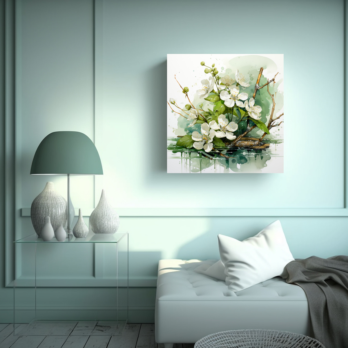 pintura-decorativa-abstracta-composici-n-de-sakura-verde-y-oro-1