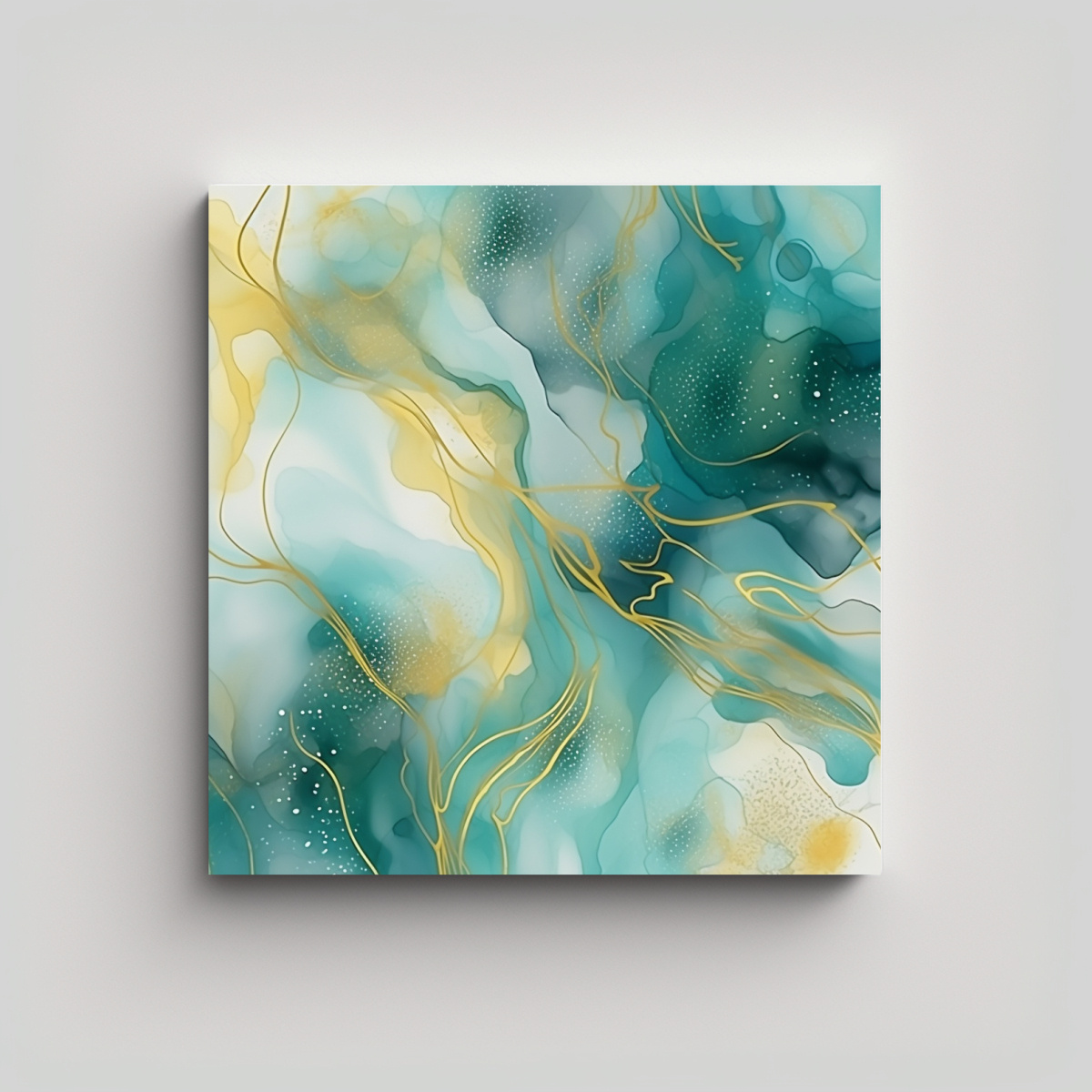 pintura-decorativa-abstracta-de-oro-texturizado-y-turquesa