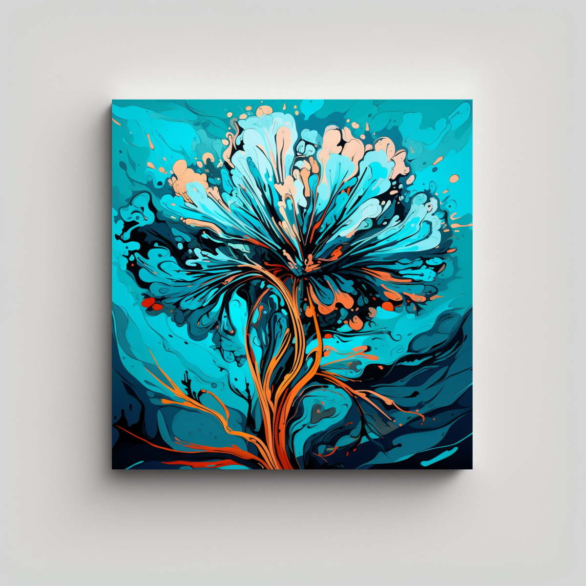 pintura-decorativa-con-el-concepto-de-armon-a-de-colores-un-rbol-de-cipr-s-en-tonos-turquesa-con-una-atm-sfera-neonoir