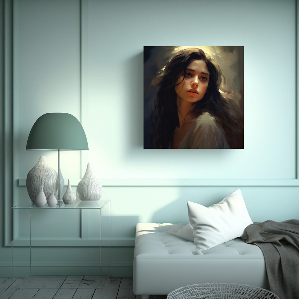 pintura-decorativa-cuadro-chica-de-cabello-oscuro-mostrando-su-rostro-1