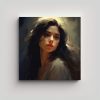 pintura-decorativa-cuadro-chica-de-cabello-oscuro-mostrando-su-rostro
