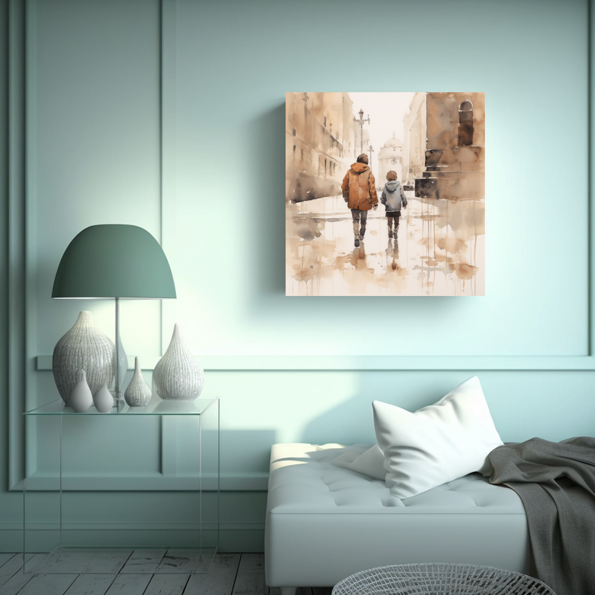 pintura-decorativa-de-arte-gr-fico-acuarela-pareja-caminando-1-1