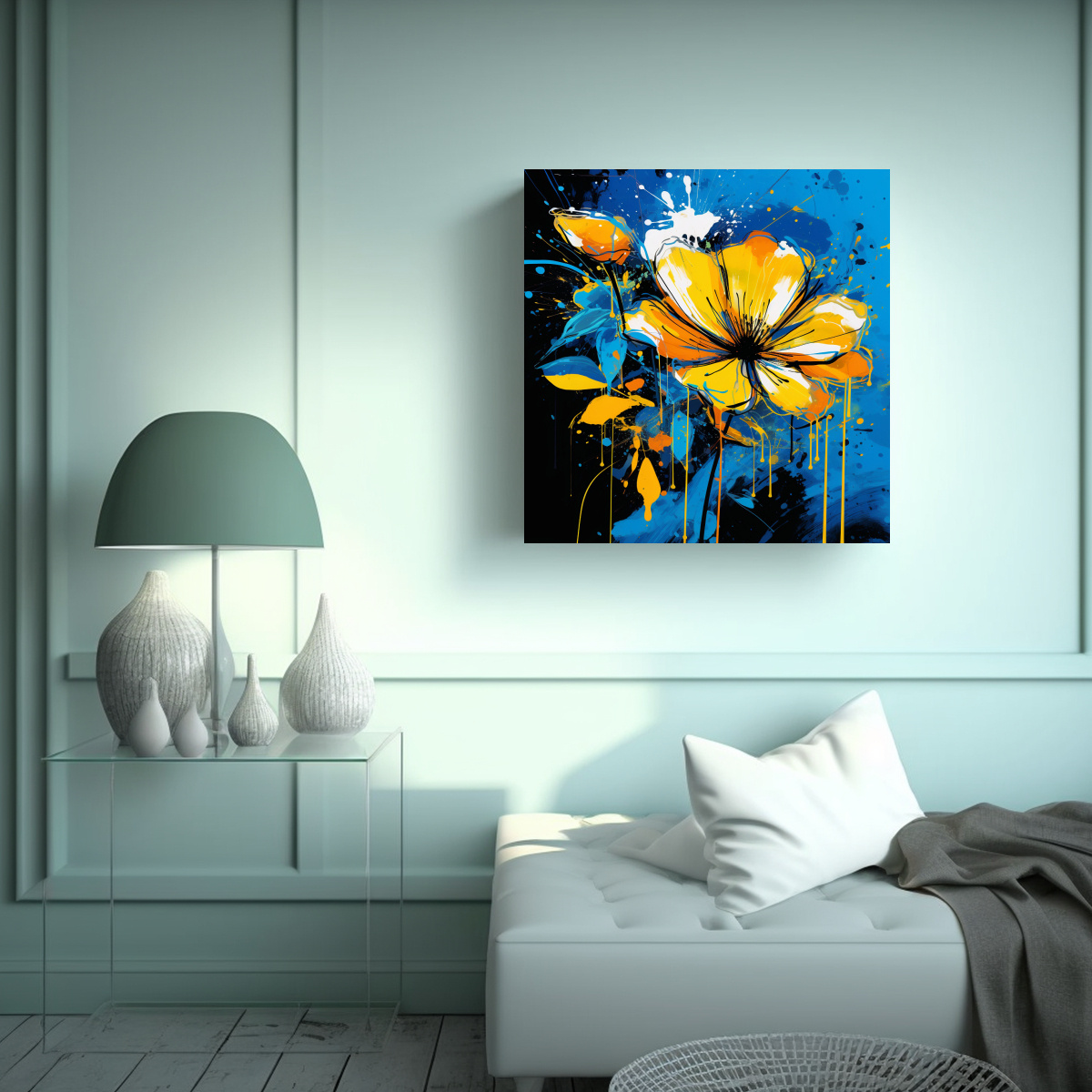 pintura-decorativa-de-pared-amarilla-y-azul-estilo-neonoir-con-expresividad-1