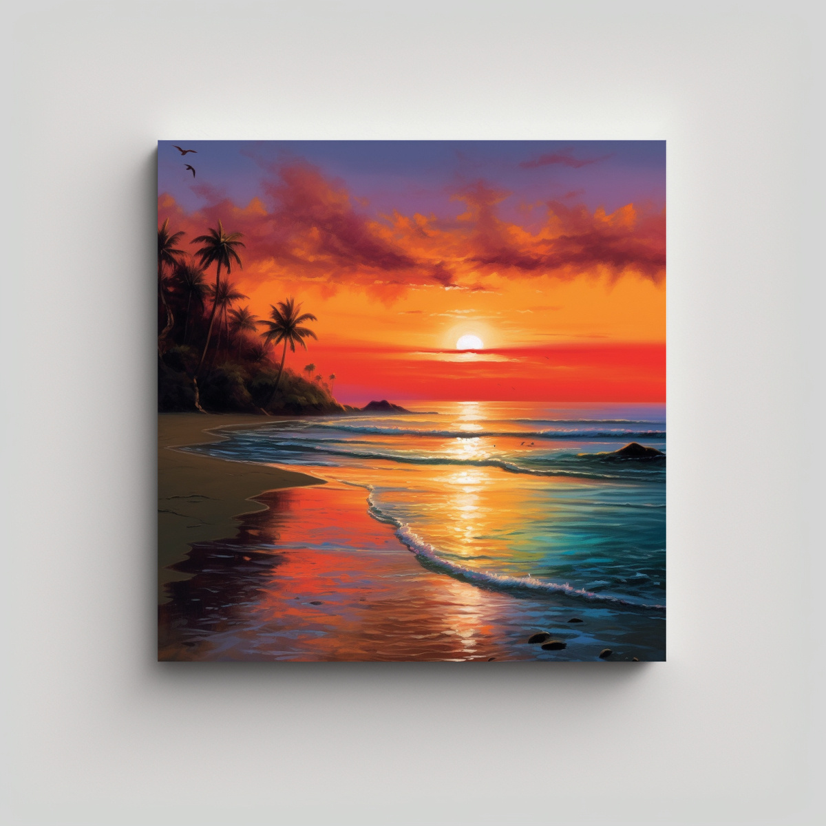 pintura-decorativa-de-pared-con-atardecer-en-la-playa