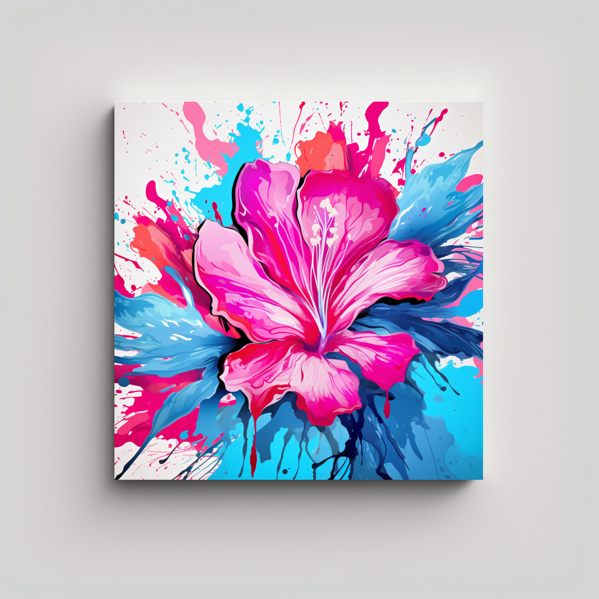 pintura-decorativa-intensa-en-esquema-turquesa-y-rosa-ambiente-neonoir