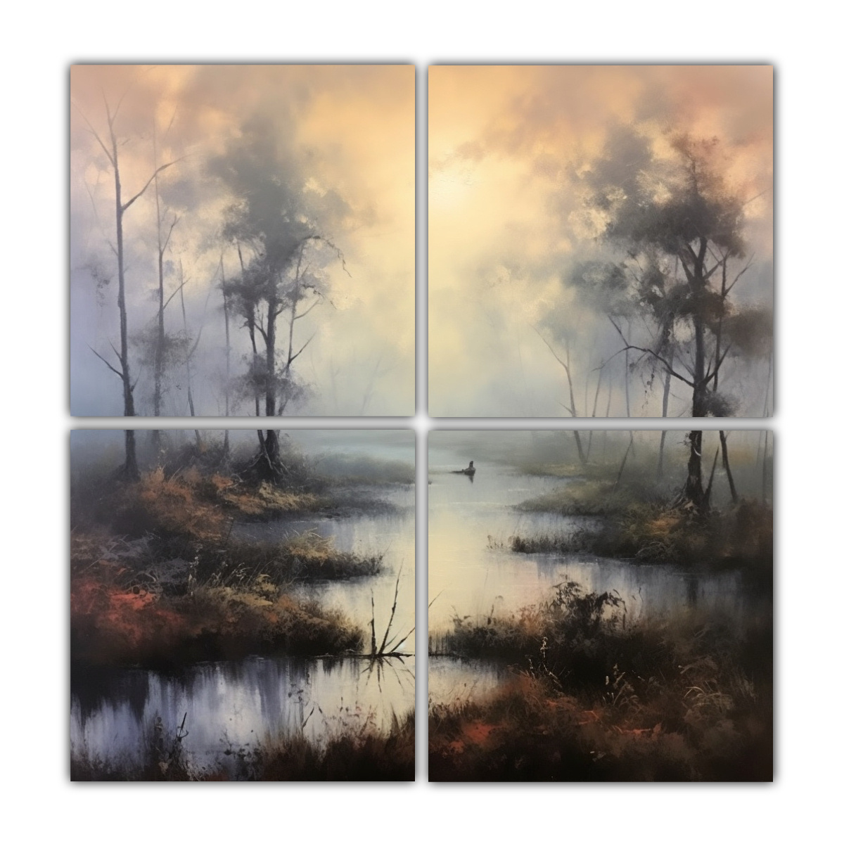 pintura-decorativa-nica-en-leo-sobre-lienzo-cuatro-cuadros-concepto-niebla-y-bruma