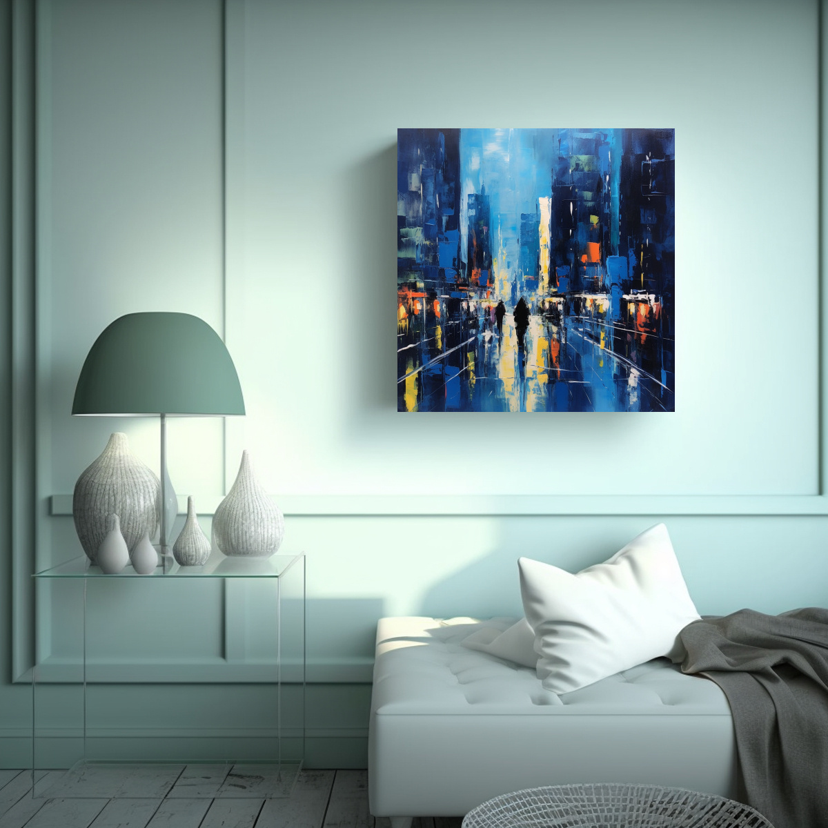 pintura-en-bastidor-creativa-poder-ciudad-en-azul-y-colores-ne-n-al-estilo-de-p-1