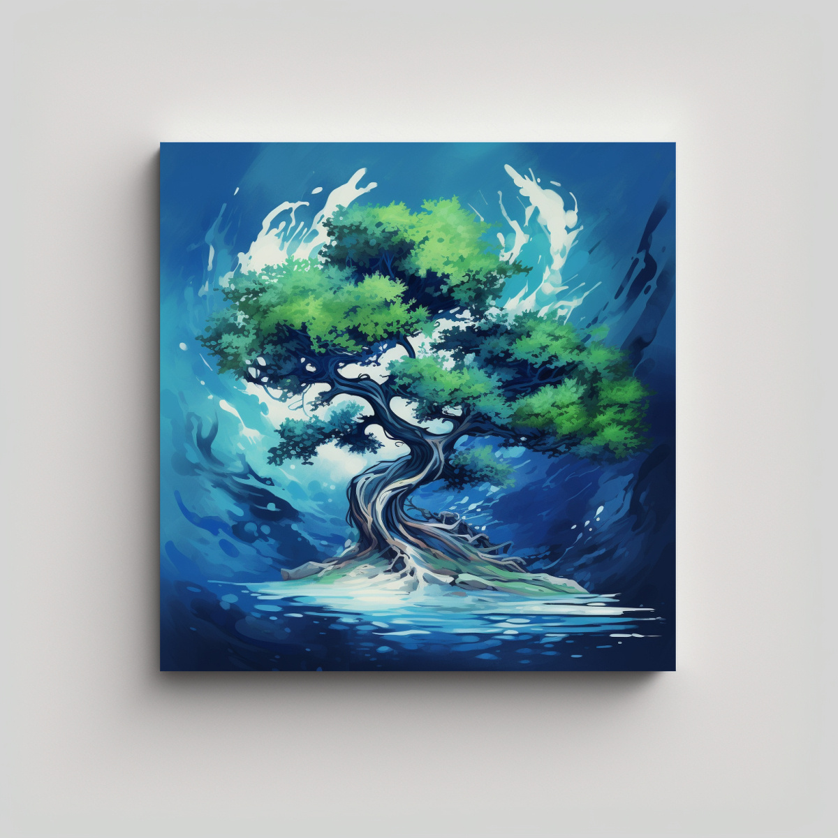 pintura-en-bastidor-de-abstracci-n-poca-rbol-de-enebro-en-tonos-verde-y-azul-atm-sfera-neonoir-