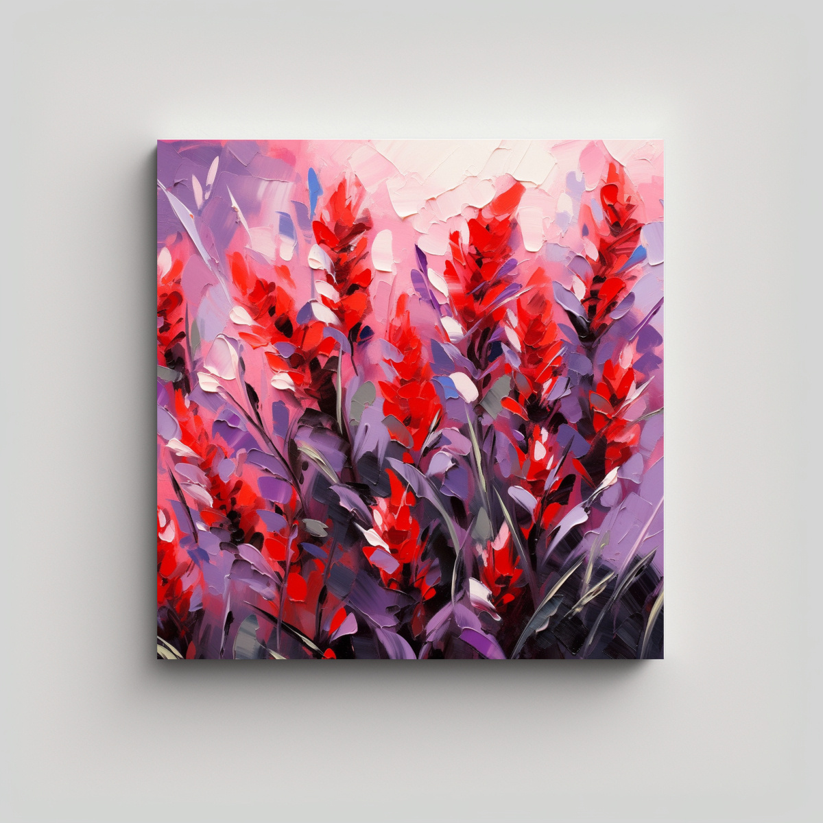 pintura-en-lienzo-creativa-de-flores-en-colores-p-rpura-y-rojo-en-bastidor