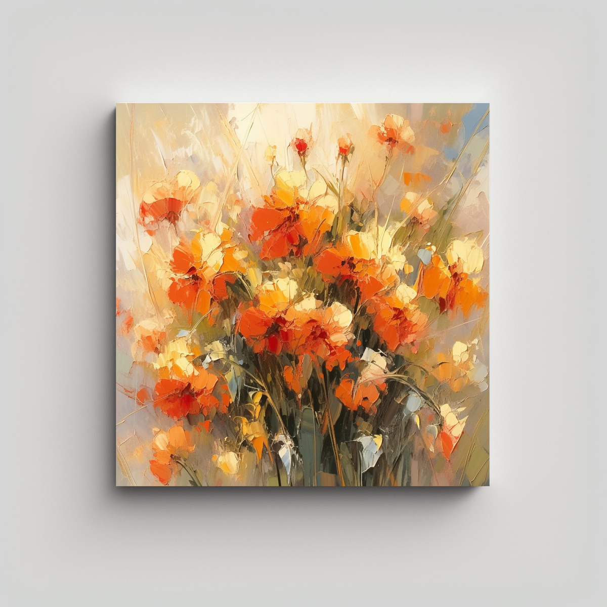 pintura-en-lienzo-de-flores-amarillas-y-rojas-en-arte-creativa-en-la-decoraci-n