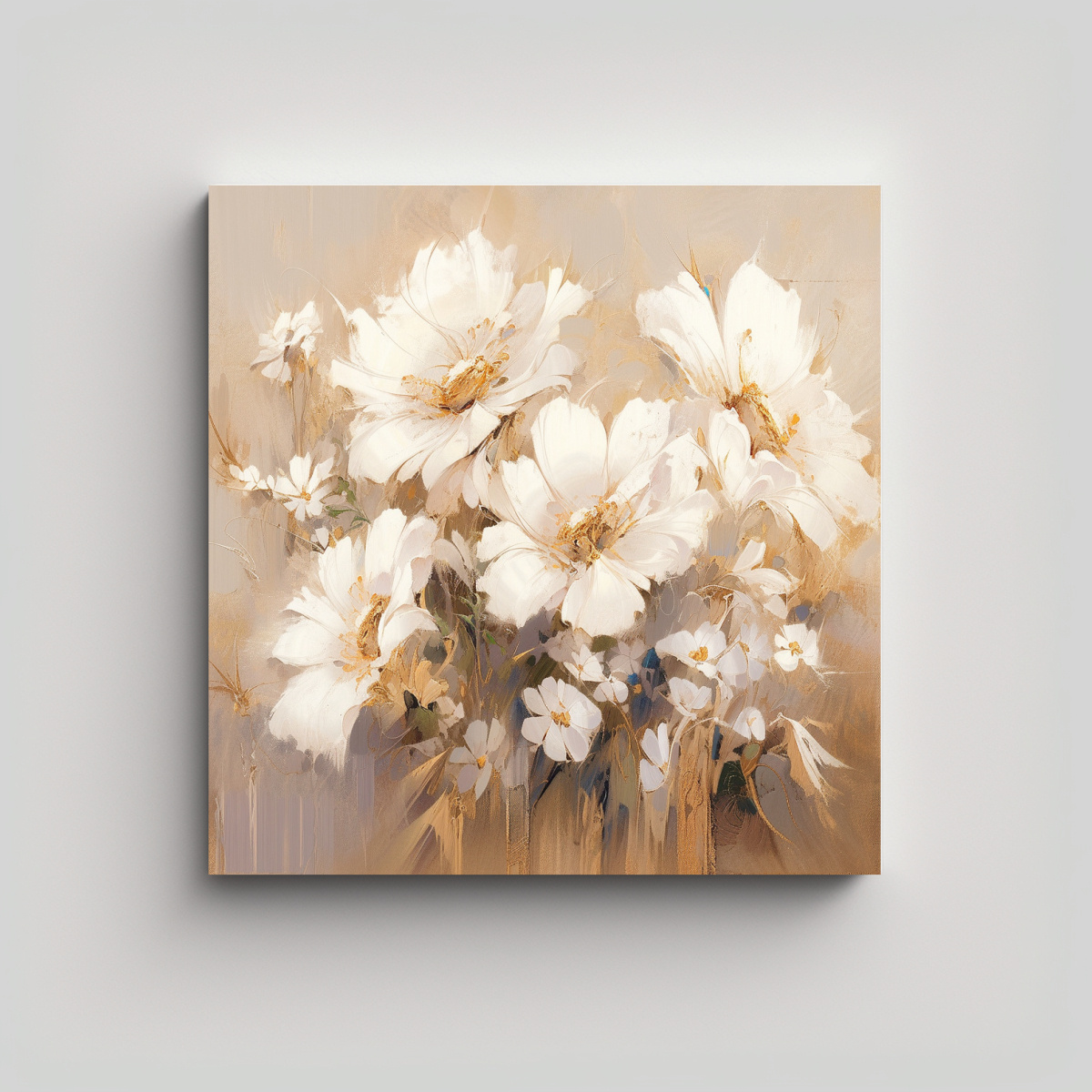 pintura-en-lienzo-de-flores-en-colores-blanco-y-dorado-en-el-arte-moderno