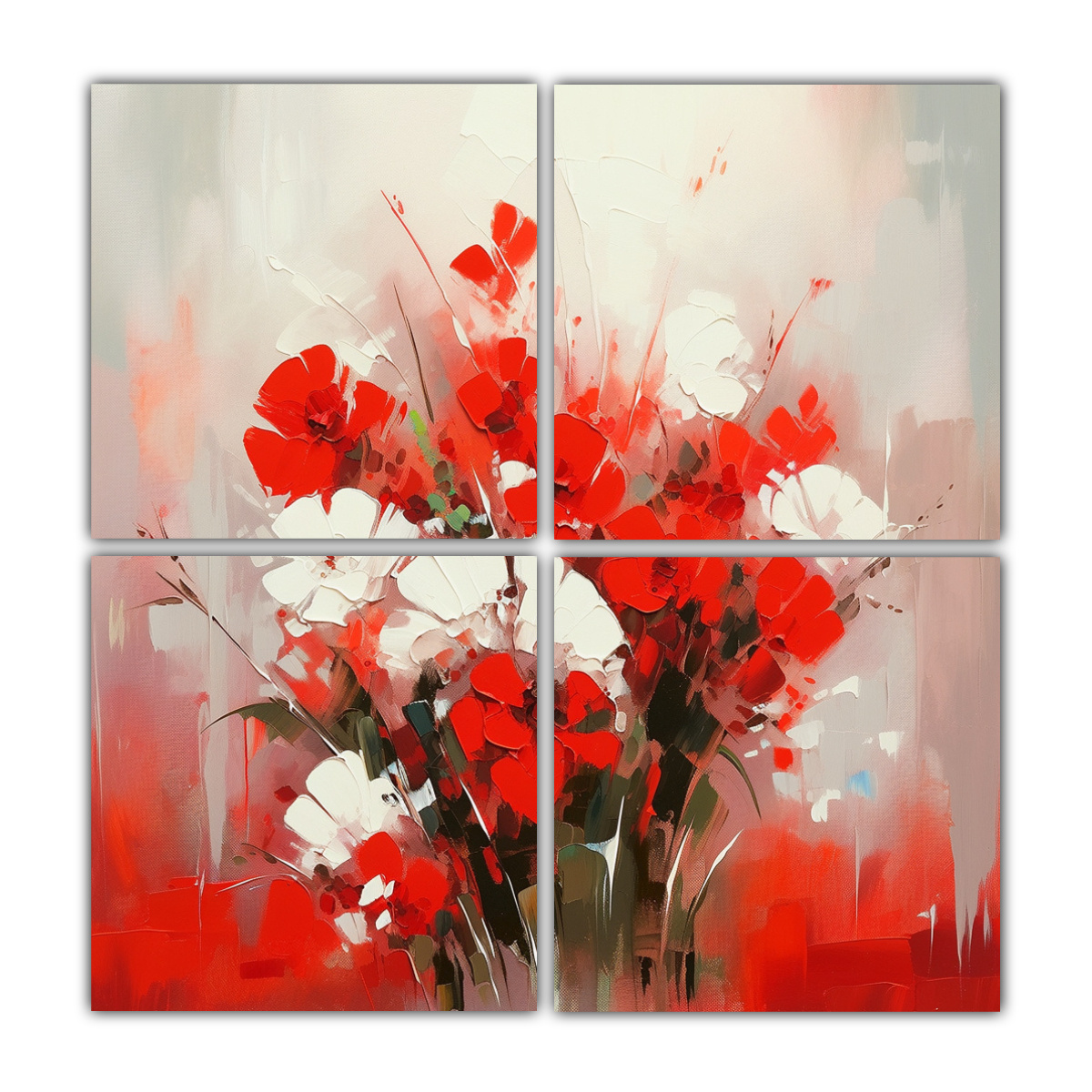 pintura-en-lienzo-estilo-galer-a-4-composiciones-con-reflejo-en-colores-blanco-y-rojo-