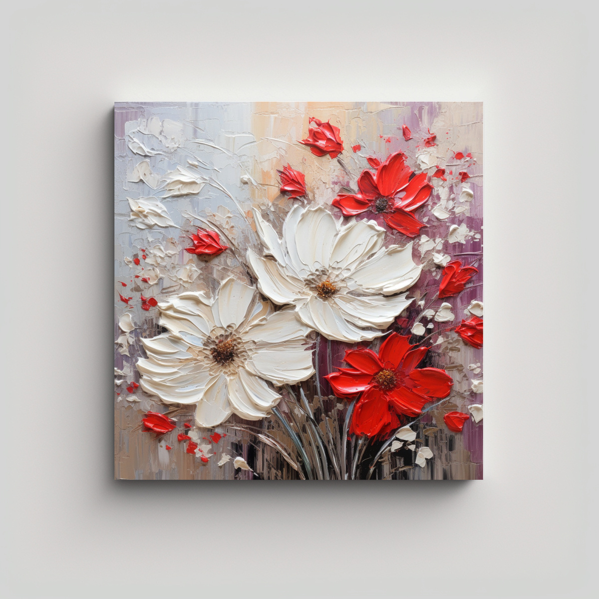 pintura-en-tela-dise-o-de-flores-blancas-y-rojas-en-bastidor-con-efecto-visual