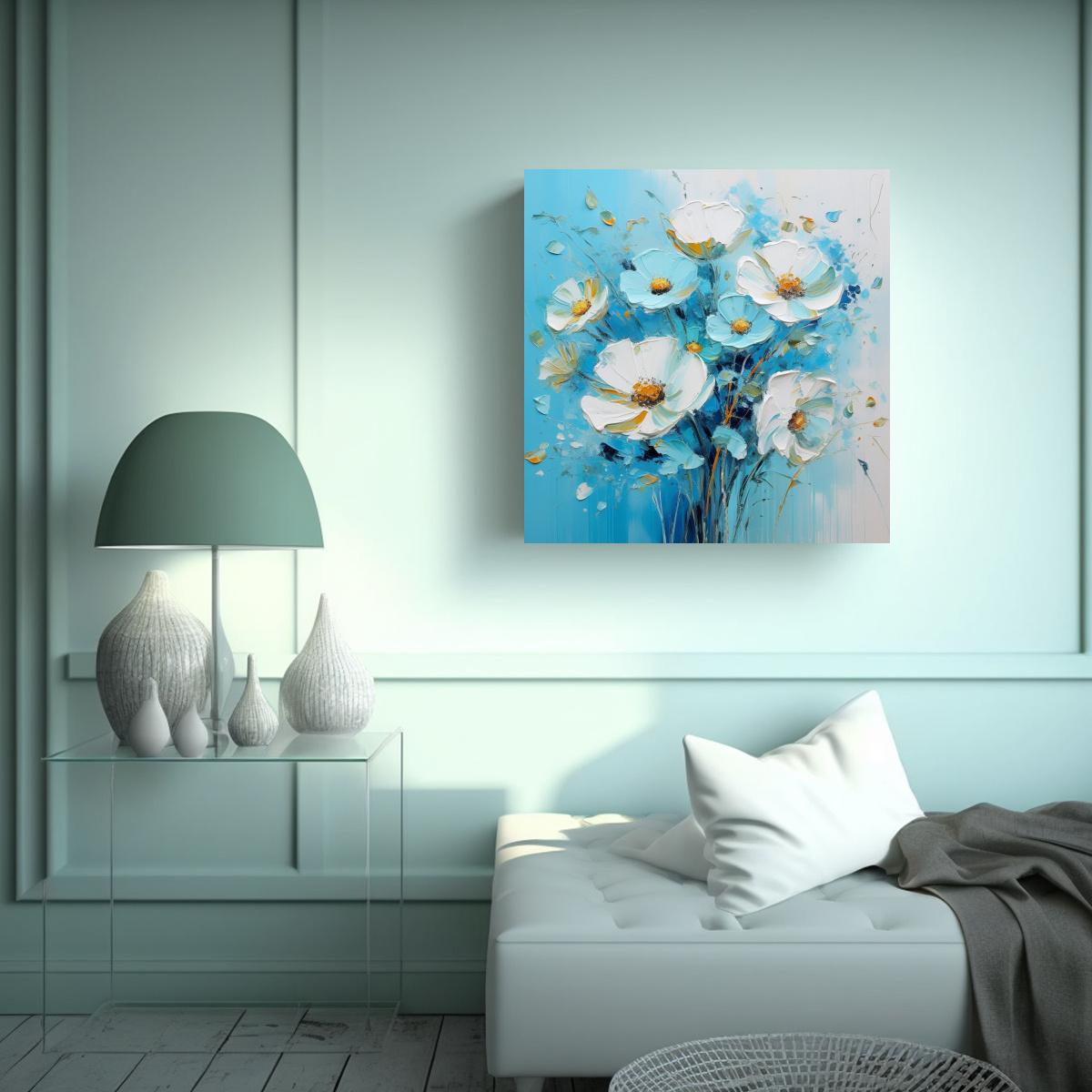 pintura-en-tela-espectacular-tem-tica-turquesa-y-azul-con-flores-sobre-lienzo-en-1