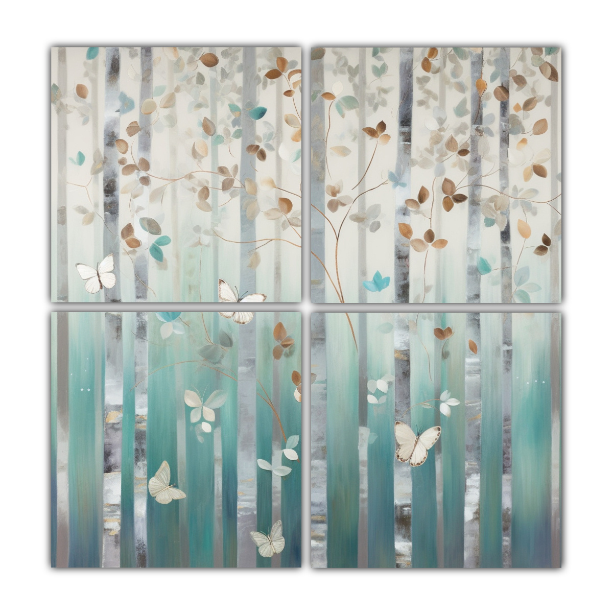 pintura-expresionista-de-bosque-con-mariposas-en-el-comedor-