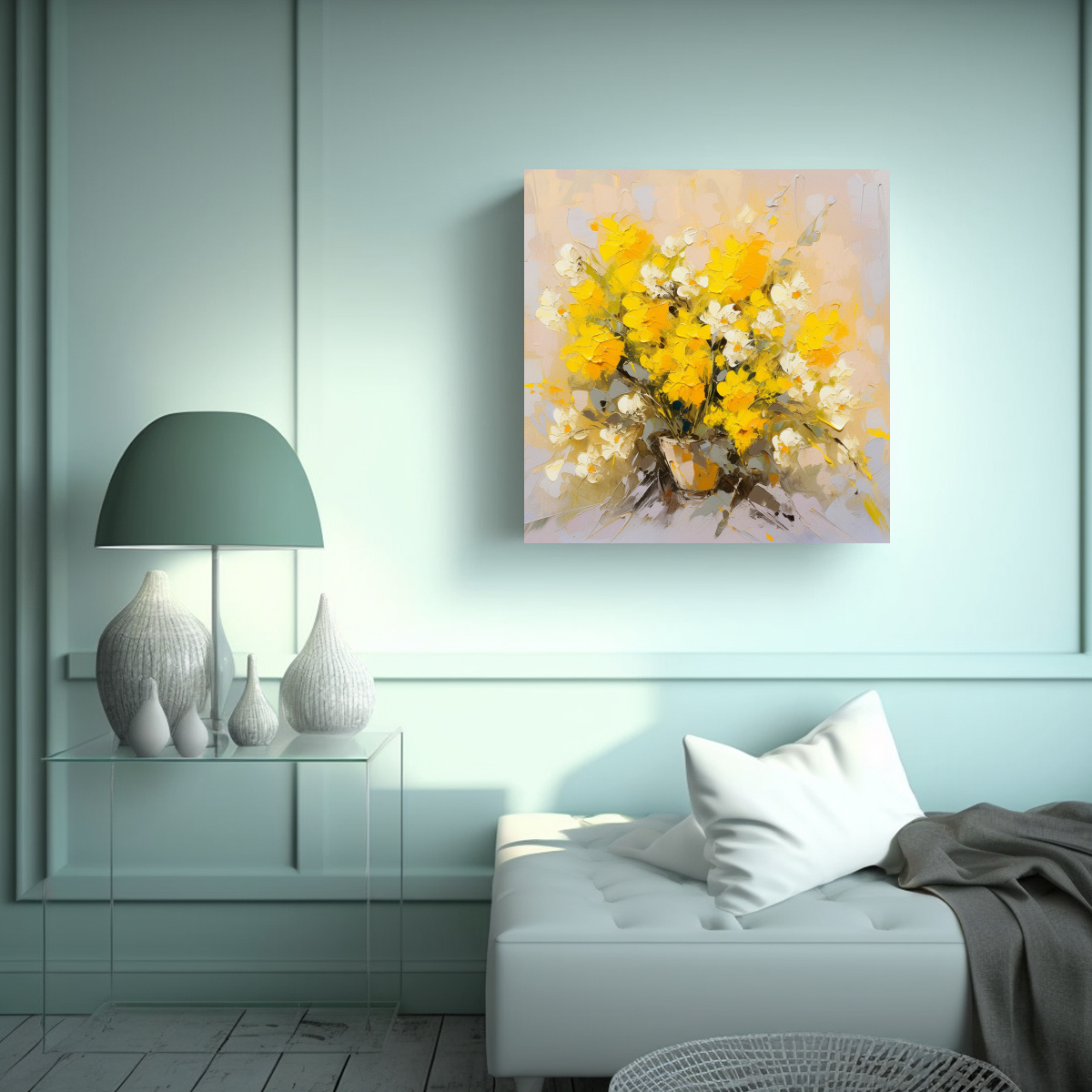 pintura-floral-amarilla-en-lienzo-arte-de-pared-floral-elegante-1