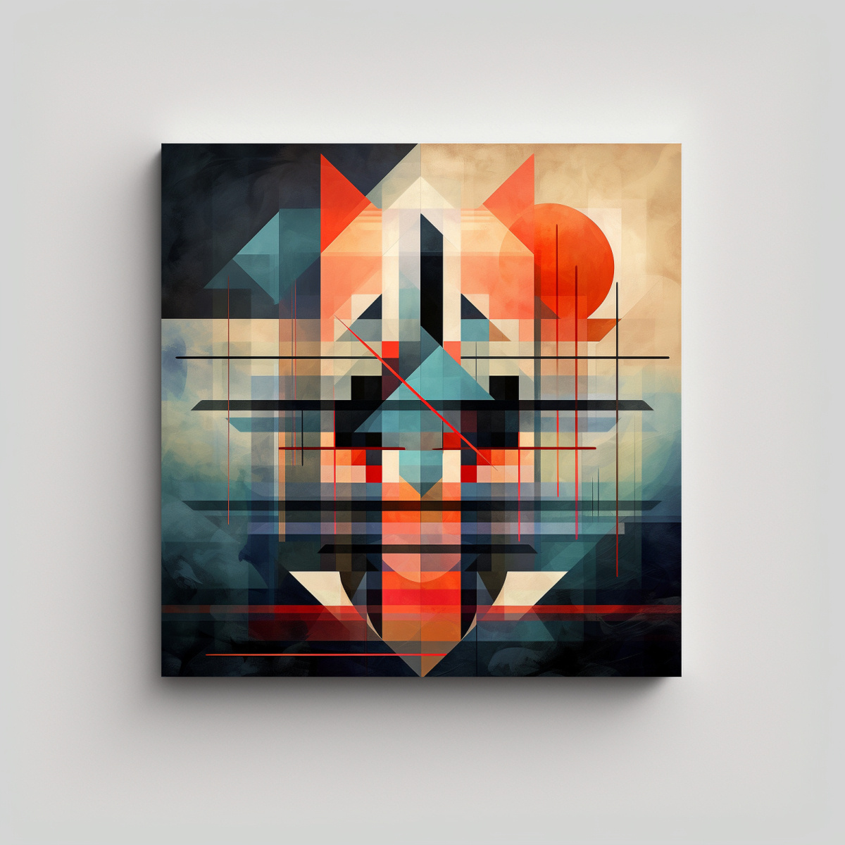 pintura-geom-trica-abstracta-dormitorio-vintage