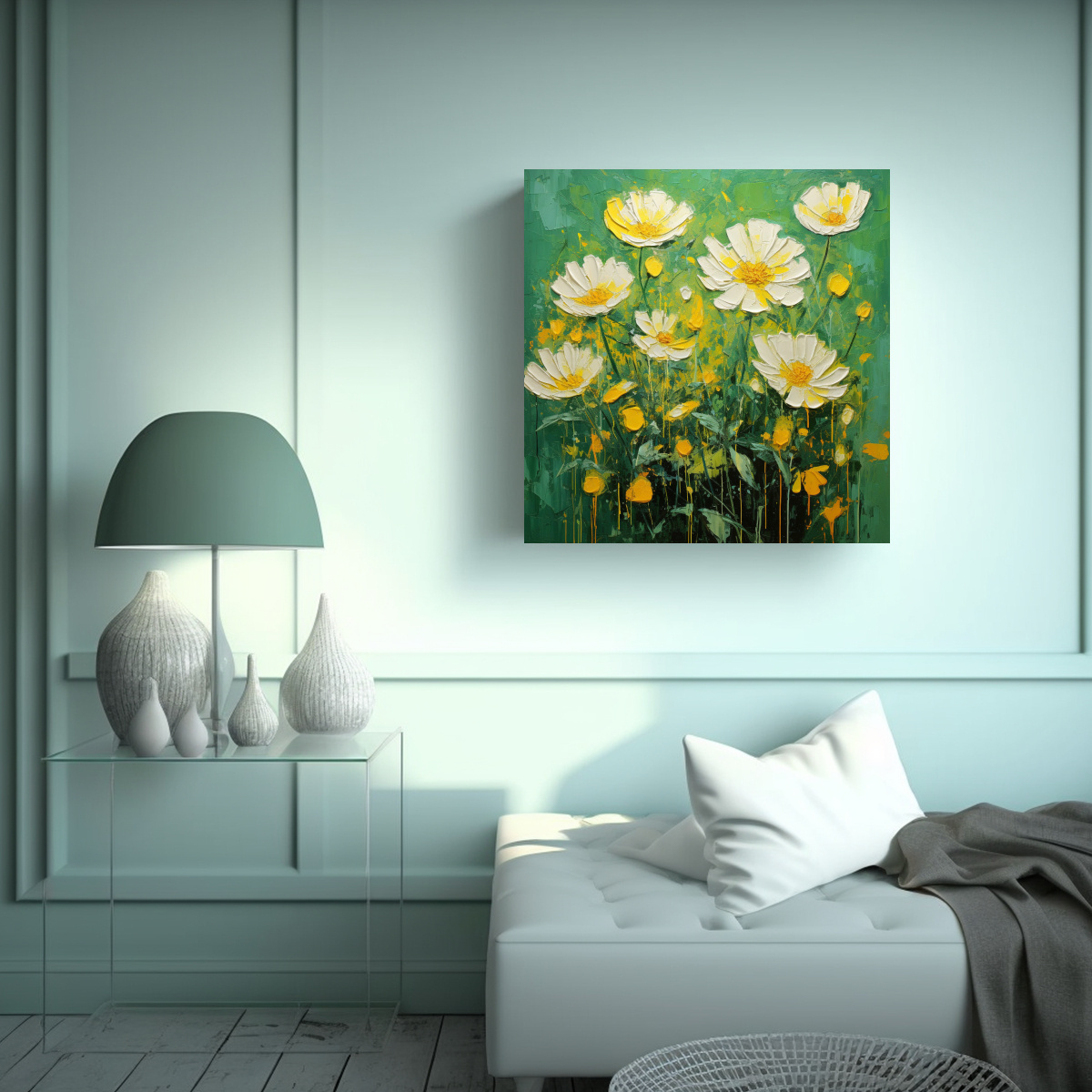 pintura-lienzo-conceptual-armon-a-flores-amarillas-y-verdes-en-tela-1