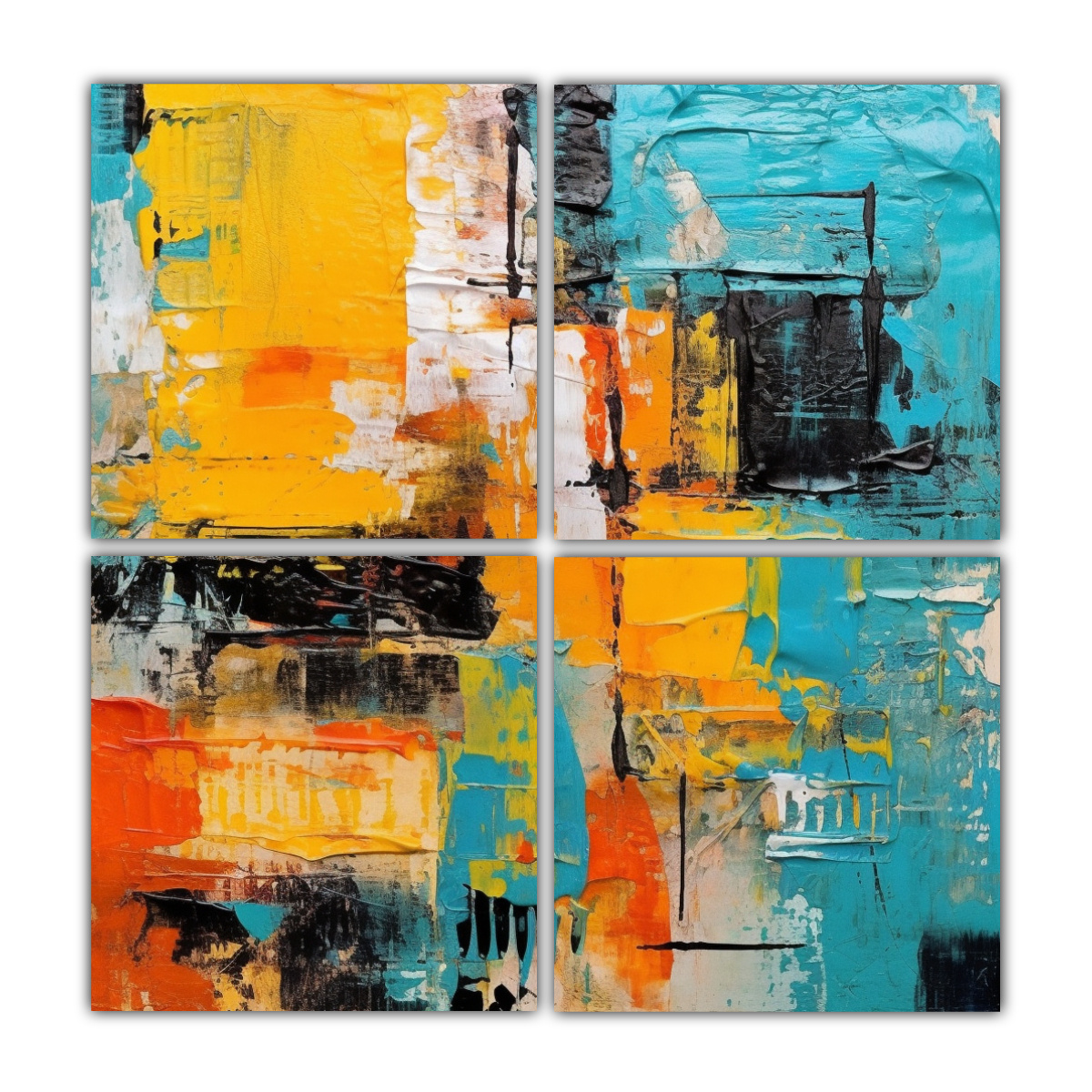 pintura-moderna-de-lienzo-en-4-composiciones-impresionantes-de-piezas-de-tela-vi