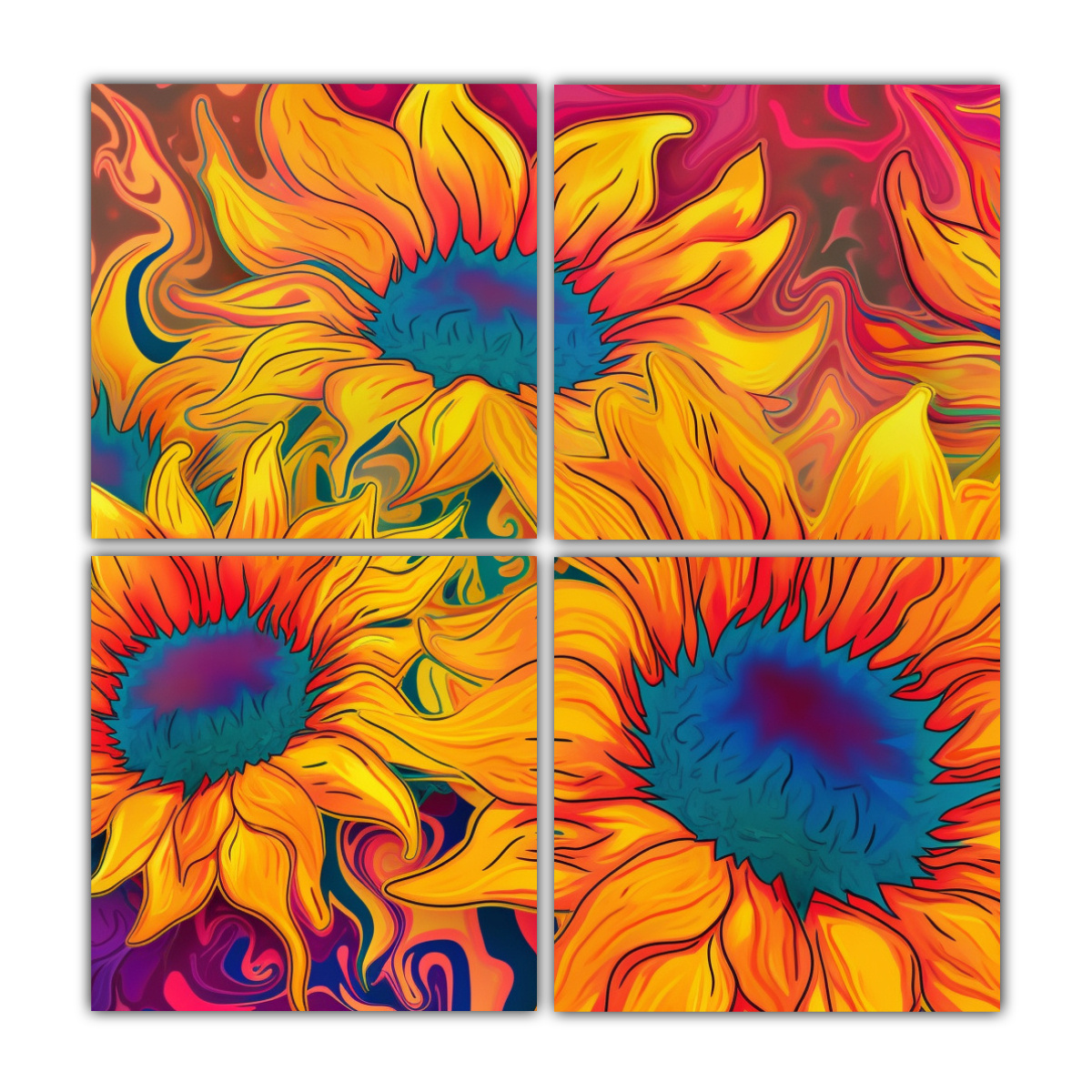 pintura-mural-de-pared-con-dise-o-vibrante-de-girasol-y-estilo-hippie
