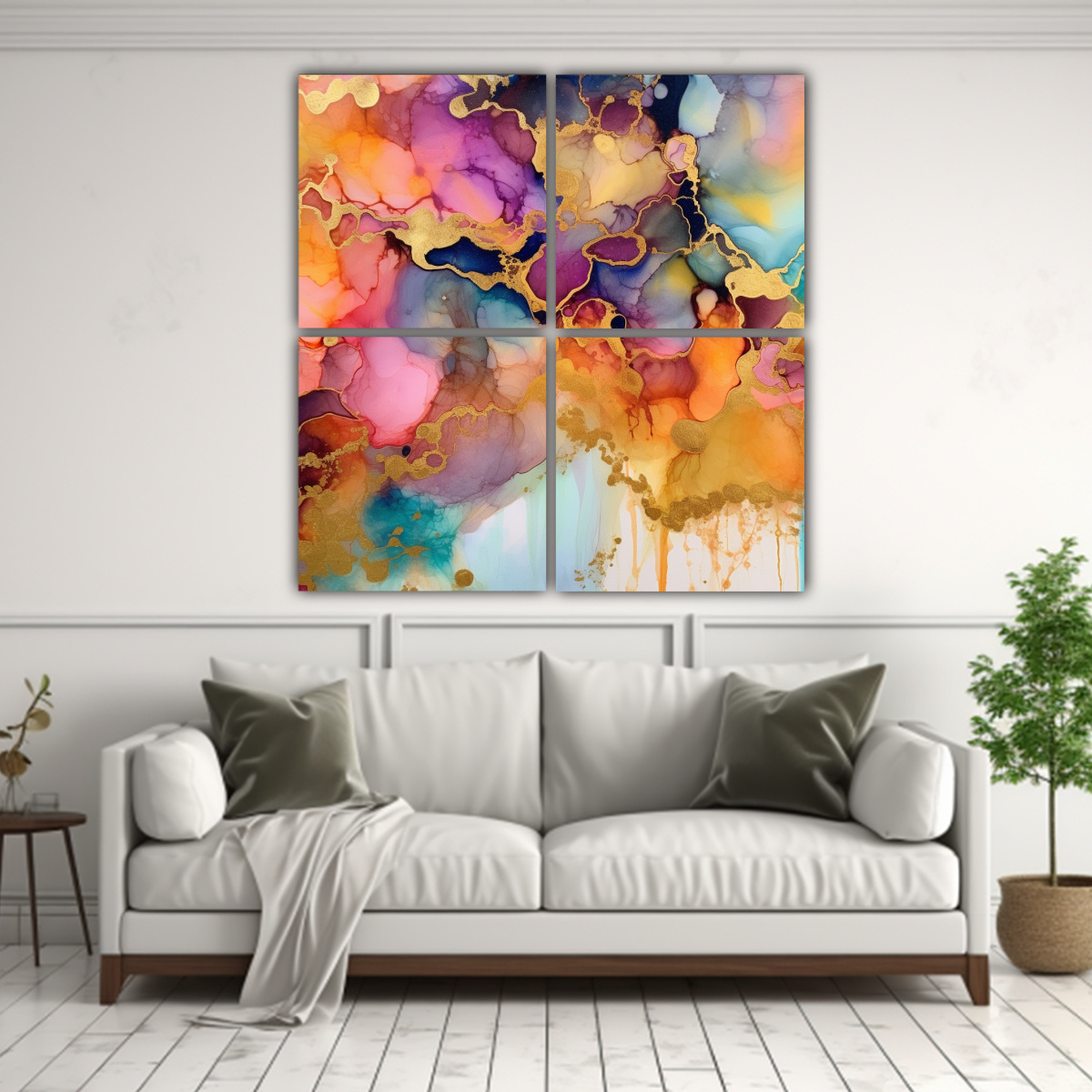 pinturas-abstractas-de-4-artes-con-tinta-de-alcohol-resistente-y-acentos-dorados-de-arco-ris-1