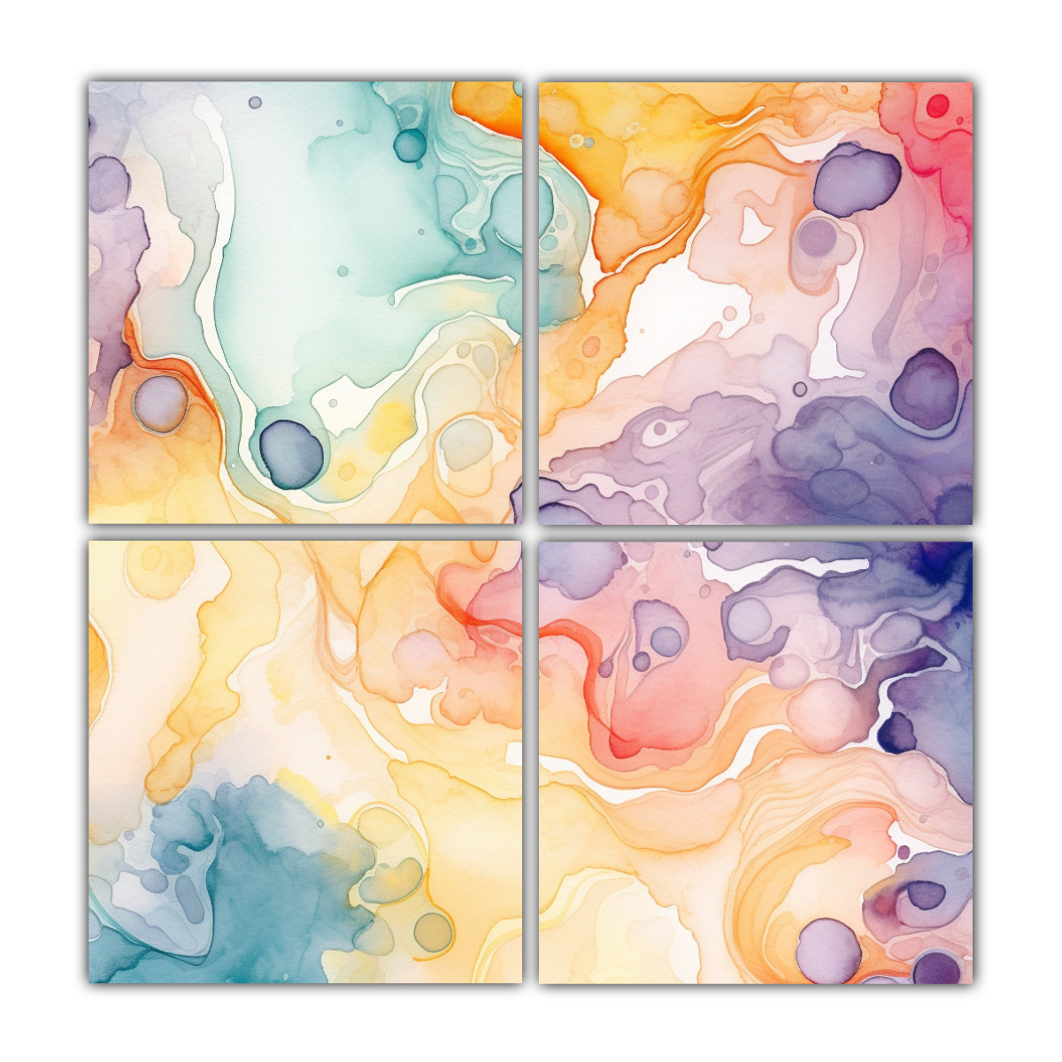 pinturas-abstractas-de-alta-calidad-en-papel-digital-de-colores-retro-de-m-rmol-de-cuatro-artes-