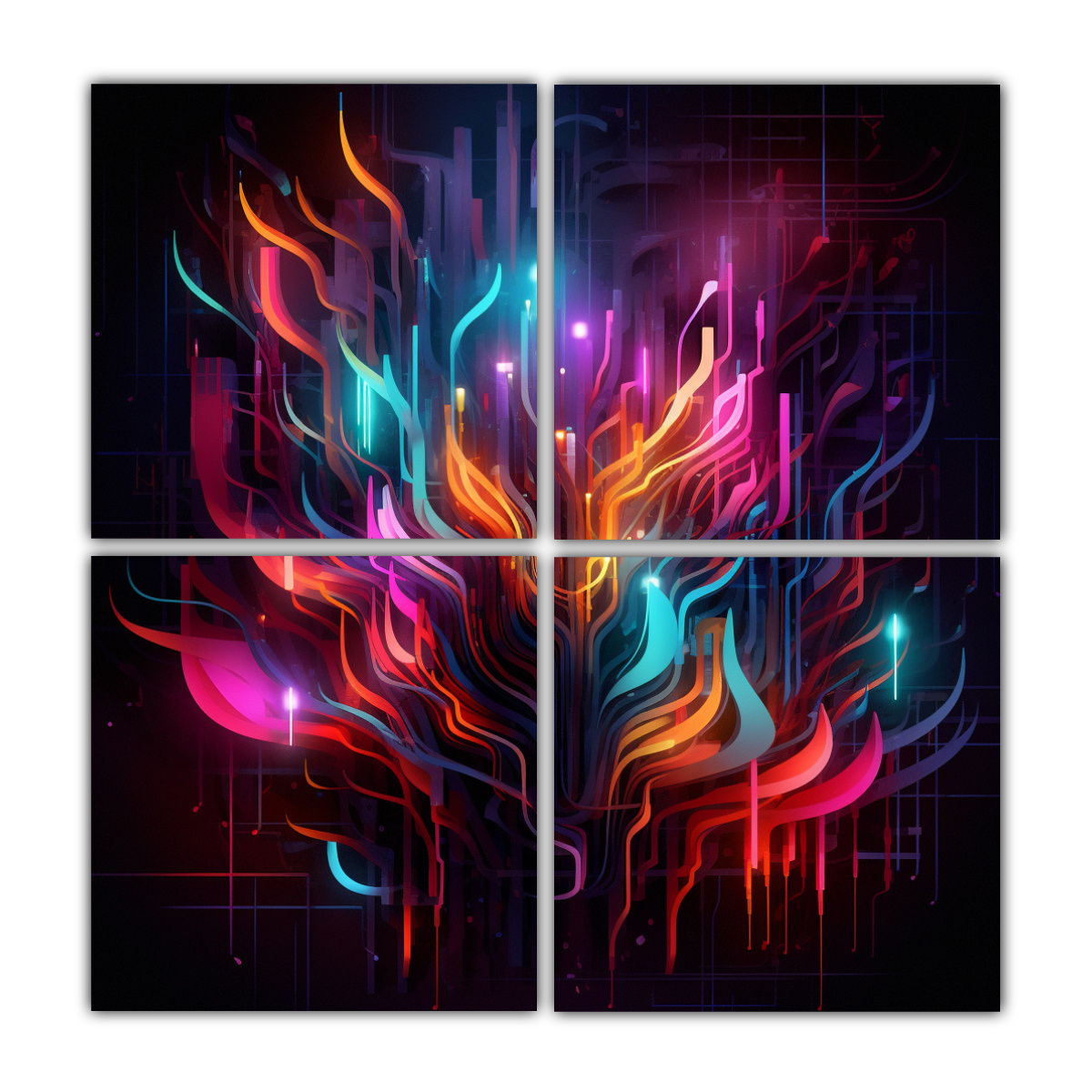 pinturas-abstractas-de-arte-en-ne-n-cuatro-cuadros-concepto-adorno