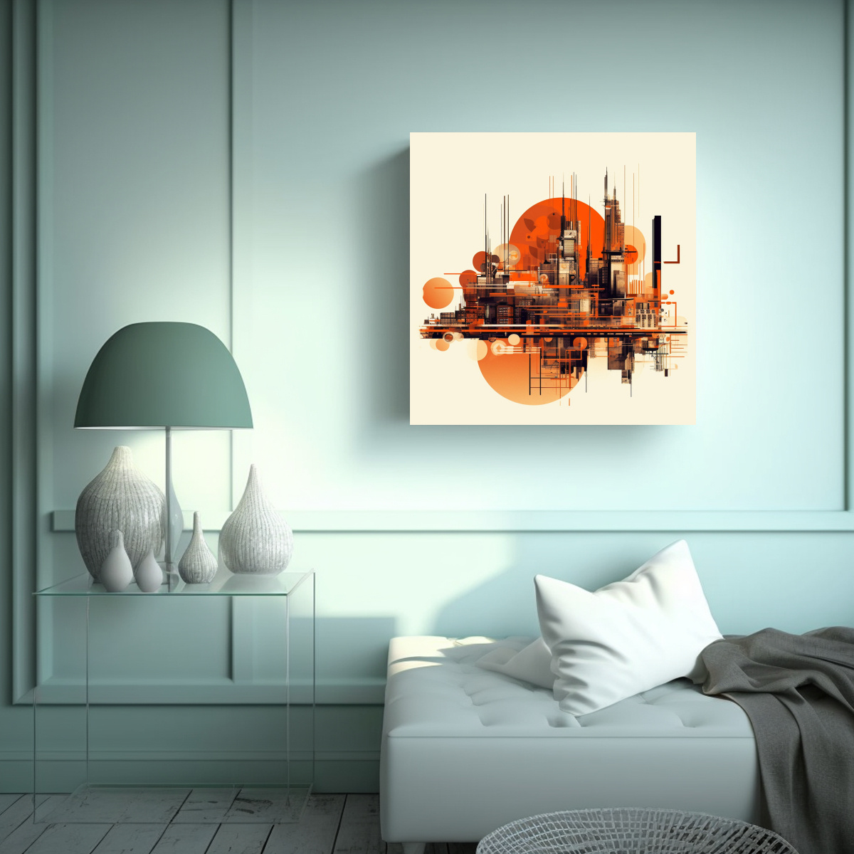 pinturas-abstractas-minimalistas-de-una-ciudad-futurista-muy-abstracta-en-naranja-arte-creativa-sim-trico-1-1