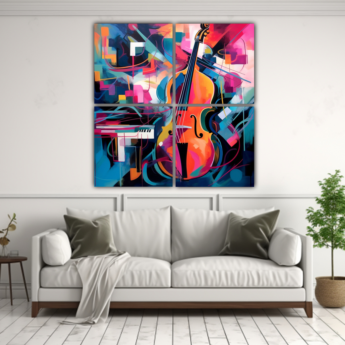 pinturas-abstractas-vibrantes-de-jazz-en-estilo-futurista-en-cuatro-telas-en-bastidor-estilo-galer-a-1