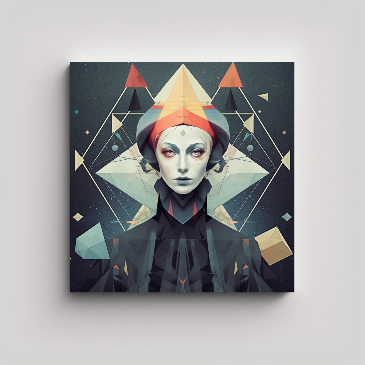 pinturas-de-arte-de-pared-combinaci-n-king-con-l-neas-finas-alien-gena-geom-trico-bruja