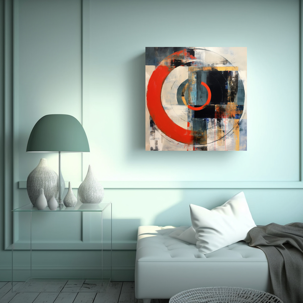 pinturas-de-decoraci-n-arte-de-pared-estilo-circle-abstractionism-1