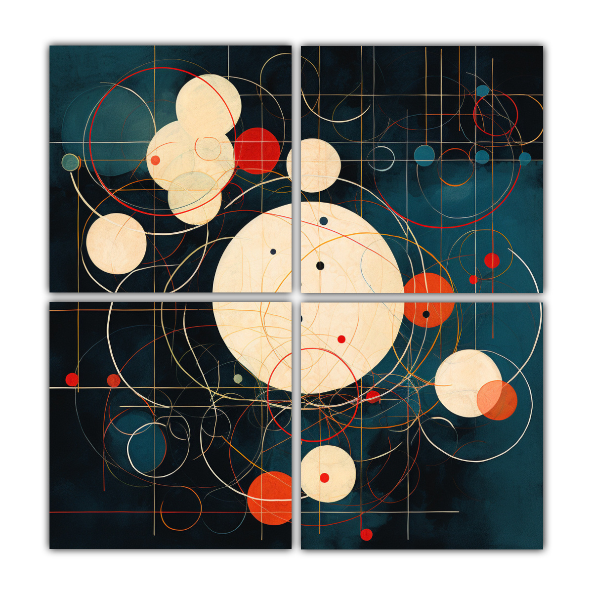 pinturas-decorativas-abstractas-con-relieve-de-c-rculos