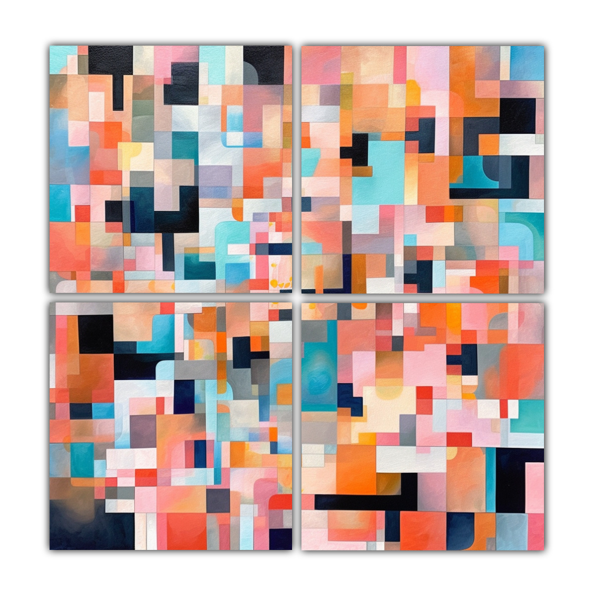 pinturas-decorativas-abstractas-innovadoras-de-4-composiciones-interpretaci-n-de-conexiones-neuronales-japonesas-