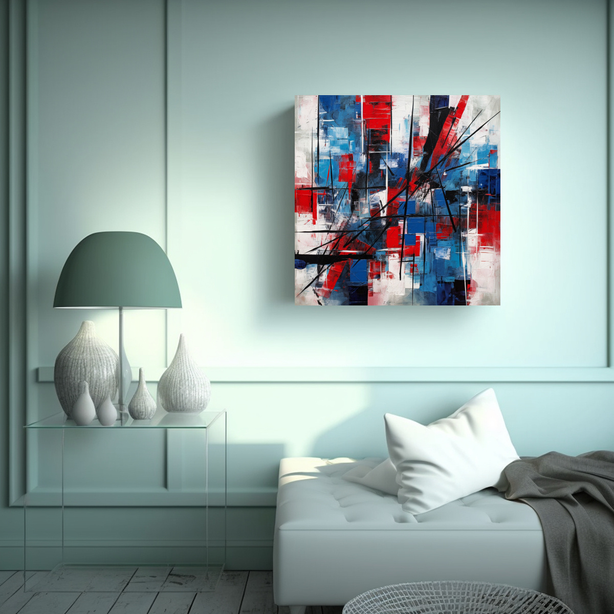pinturas-decorativas-abstractas-modernas-con-l-neas-rectas-en-negro-rojo-y-blanco-1