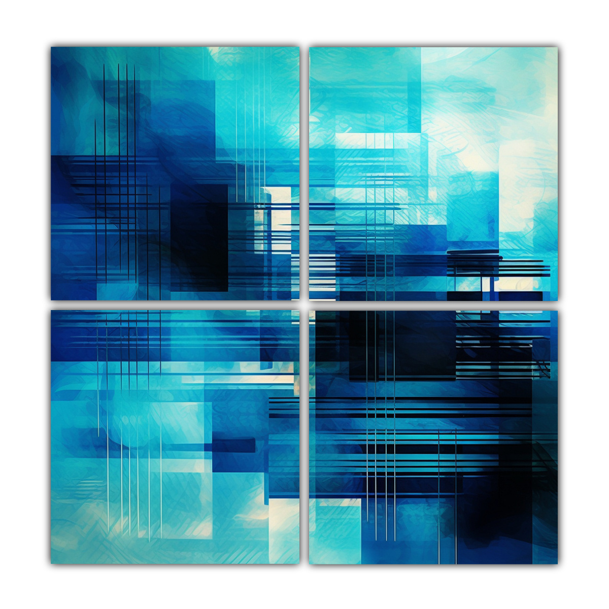 pinturas-decorativas-con-detalles-ricos-en-colores-y-composici-n-de-cuatro-artes