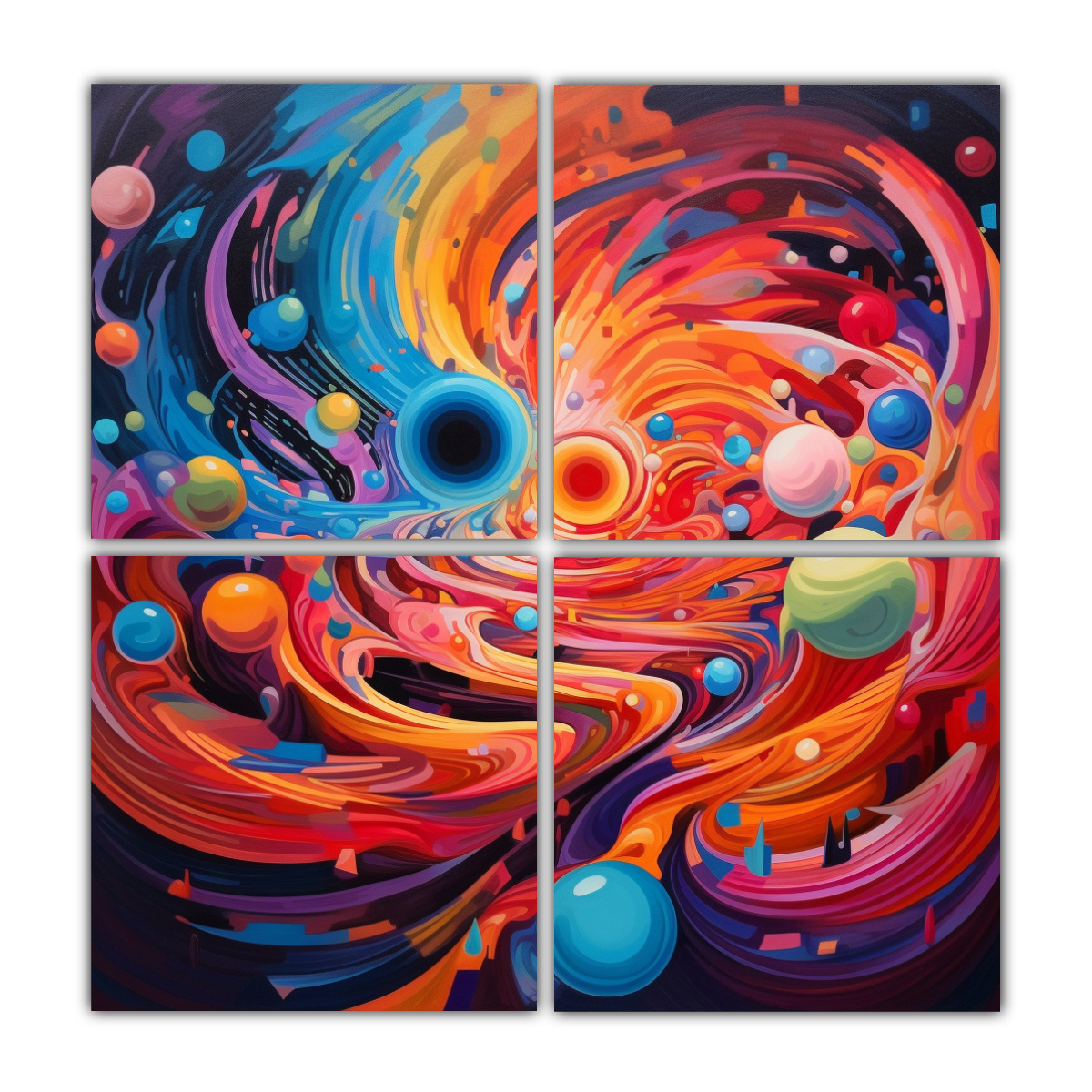 pinturas-decorativas-de-4-artes-expresi-n-resistentes-de-paisajes-imaginarios-con-intrincadas-geometr-as